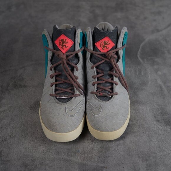 Men's NIKE Lebron XI NSW Lifestyle 616766-002 Miami Vice Wolf Grey Size 9.5 - Picture 5 of 14